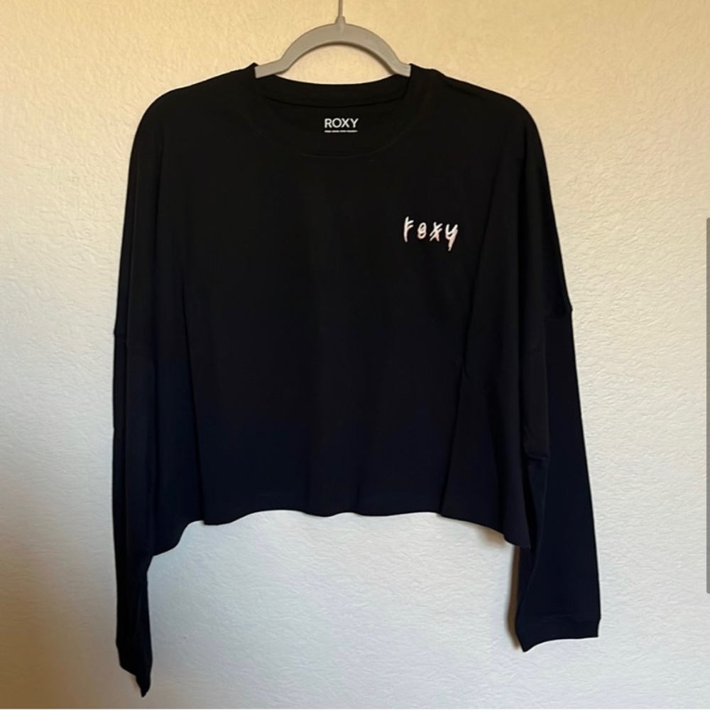 NWT Roxy Cropped Long Sleeve Tee - Picture 3 of 5